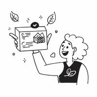 Influencer presenting a mockup vegan meal box concept as A food influencer presents a mockup vegan meal box highlighting delicious and nutritious plant based options Ideal for foo Dynamic vector