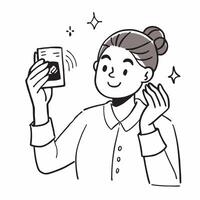 Influencer demonstrating a mockup cleansing oil concept as An influencer demonstrates a mockup cleansing oil emphasizing its gentle and effective makeup removal properties Perfect Dynamic vector