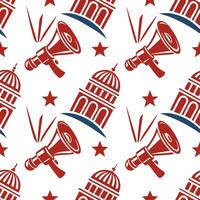 Illustrate a seamless pattern featuring retro polka dots in vibrant primary colors for a playful mid century modern theme concept as Design a repeating pattern with bold polka dot Dynamic Set 6 vector