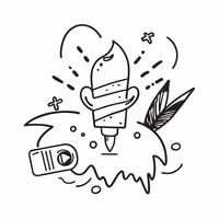 Ice cream cone and tropical drink icon with copy space for social media posts concept as An illustrative ice cream cone and tropical drink icon with copy space tailored for social Dynamic vector