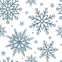 Icy blue frost seamless tile pattern with shimmering snowflakes and crystal accents concept as Shimmering snowflakes and crystal accents create an icy blue frost seamless tile patt Dynamic vector
