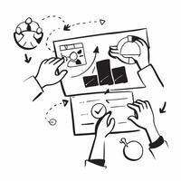 HR team collaborating on a diversity and inclusion strategy concept as A illustration of an HR team collaborating on a diversity and inclusion strategy using charts and digi Dynamic vector