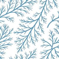 Icy branch silhouette seamless tile pattern with delicate frost details and cool blue tones concept as Delicate frost on icy branch silhouettes creates a seamless tile pattern with Dynamic vector