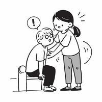 Home health aide assisting a patient with mobility exercises concept as A home health aide assists a patient with mobility exercises emphasizing care and support Ideal for home ca Dynamic vector