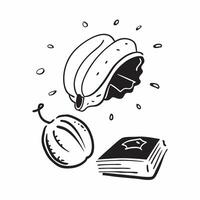 Healthy snacks for study breaks concept as High resolution image of healthy snacks for study breaks with a glossy backdrop highlighting the brain boosting and focus enhancing benef Dynamic Set 2 vector