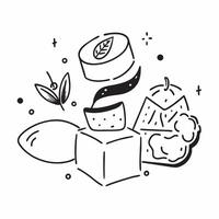 Healthy snacks for postpartum women concept as High resolution image of healthy snacks for postpartum women with a glossy backdrop highlighting the nutrient rich and recovery suppo Dynamic Set 2 vector