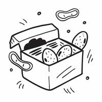 Healthy snack subscription box concept as High resolution image of a healthy snack subscription box with a glossy backdrop showcasing the variety and convenience of receiving nutri Dynamic Set 2 vector