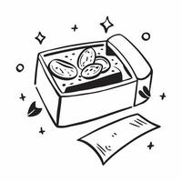 Healthy snack subscription box concept as High resolution image of a healthy snack subscription box with a glossy backdrop showcasing the variety and convenience of receiving nutri Dynamic vector