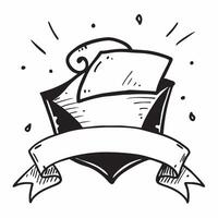 Graduation cap icon with blank area for customizable text concept as A creative depiction of a graduation cap icon featuring a blank area for customizable text ideal for presenting Dynamic vector