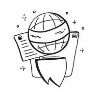 Globe icon with copy space on a tech themed background concept as A image of a globe icon with generous copy space on a tech themed background ideal for global business and Dynamic vector