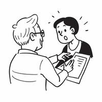 Geriatrician conducting a health check up for an elderly patient concept as A geriatrician conducts a health check up for an elderly patient showcasing care and expertise Ideal fo Dynamic vector