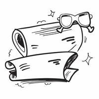 Glasses icon with copy space on a blue background concept as A image of glasses icon with ample copy space on a blue background perfect for reading and retirement themed vis Dynamic vector