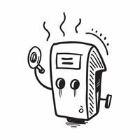 Gas pump icon with copy space on a gray background concept as A image of a gas pump icon with ample copy space on a gray background perfect for fuel and energy themed visual Dynamic vector
