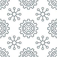 Futuristic techno circuits seamless pattern featuring intricate tile designs digital traces isolated white balance vibrant structure concept as Intricate digital design merges adva Dynamic vector