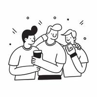 Friends enjoying coffee together concept as High resolution image of friends enjoying coffee together with a glossy backdrop capturing the social and communal aspect of coffee cult Dynamic vector