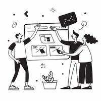 Friends finding summer sale deals online concept as High resolution image of friends finding summer sale deals online with a glossy backdrop highlighting the convenience and fun of Dynamic vector