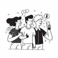 Friends enjoying ice cream in a charming town concept as High resolution image of friends enjoying ice cream in a charming town to escape the heat capturing joy relaxation and the Dynamic Set 2 vector