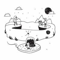 Friends cooling off in a mountain stream concept as High resolution image of friends cooling off in a mountain stream to escape the heat capturing fun adventure and natural beauty Dynamic vector