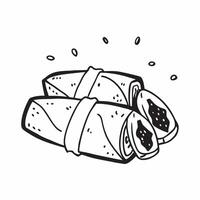 Fresh vegetable salad rolls concept as High resolution image of fresh vegetable salad rolls with a glossy backdrop showcasing a light and healthy plant based appetizer in Photo St Dynamic vector
