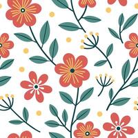Fresh spring blooms seamless tile pattern with vivid flower designs for vibrant spaces concept as Bold spring flower patterns in bright vivid colors designed in a seamless tile for Dynamic vector
