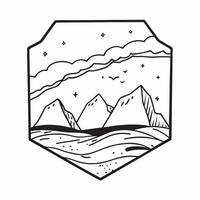 Framed mountain sky vista concept as High resolution image of a framed mountain sky vista with dramatic skies capturing the dynamic and awe inspiring beauty of mountain skies in P Dynamic vector