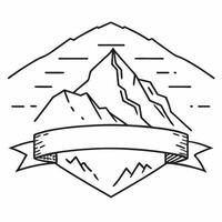 Framed mountain peak vista concept as High resolution image of a framed mountain peak vista with majestic peaks capturing the awe inspiring and grand beauty of towering mountain to Dynamic Set 2 vector