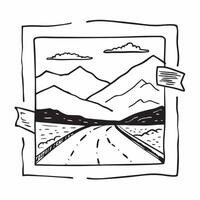 Framed mountain overlook vista concept as High resolution image of a framed mountain overlook vista with sweeping views showcasing the breathtaking and expansive beauty of mountain Dynamic Set 2 vector