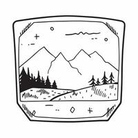 Framed mountain forest vista concept as High resolution image of a framed mountain forest vista with dense woods showcasing the lush and tranquil beauty of a mountain forest in Ph Dynamic Set 2 vector
