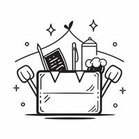 Food stall and market lights icon with copy space for market tools concept as A market tools oriented food stall and market lights icon with ample copy space ideal for visualizing Dynamic vector