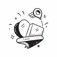 Food delivery symbol with copy space for project planning concept as An artistic rendering of a food delivery symbol with spacious copy space suitable for project planning goal set Dynamic Set 2 vector