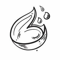 Flat design as Water drop icon with copy space on a minimalist background concept as A image of a water drop icon with generous copy space on a minimalist background ideal f Dynamic Set 2 vector