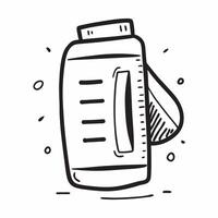 Flat design as Water bottle icon with copy space on a minimalist background concept as A image of a water bottle icon with ample copy space on a minimalist background ideal Dynamic Set 2 vector