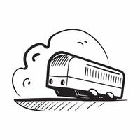 Flat design as Train icon with copy space on a white background concept as A image of a train icon with generous copy space on a white background ideal for travel and railwa Dynamic vector
