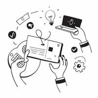 Flat design as Startup team collaborating on a business plan concept as A illustration of a startup team collaborating on a business plan using laptops and digital tools wit Dynamic vector