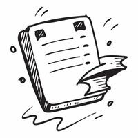 Flat design as Notebook icon with copy space on a white background concept as A image of a notebook icon with generous copy space on a white background ideal for business pl Dynamic vector
