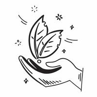Flat design as Leaf icon with copy space on a white background concept as A image of a leaf icon with generous copy space on a white background ideal for natural health and Dynamic Set 2 vector