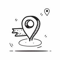 Flat design as GPS icon with copy space on a white background concept as A image of a GPS icon with ample copy space on a white background perfect for navigation and driver Dynamic vector