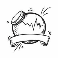Flat design as Heartbeat icon with copy space on a white background concept as A image of a heartbeat icon with generous copy space on a white background perfect for heart h Dynamic Set 2 vector