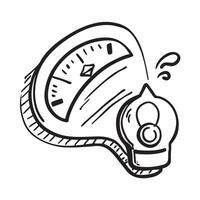 Flat design as Fuel gauge icon with copy space on a blue background concept as A image of a fuel gauge icon with generous copy space on a blue background ideal for fuel and Dynamic vector