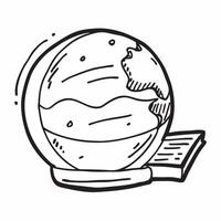 Flat design as Globe icon with copy space on a tech themed background concept as A image of a globe icon with generous copy space on a tech themed background ideal for globa Dynamic vector