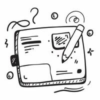 Flat design as Doodle line icon of a laptop concept as A doodle line icon of a laptop symbolizing technology work and business tools perfect for business and tech themed visuals i Dynamic vector
