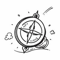 Flat design as Compass icon with copy space on a blue background concept as A image of a compass icon with ample copy space on a blue background perfect for travel and navig Dynamic vector