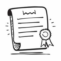 Flat design as Certificate icon with copy space on a white background concept as A image of a certificate icon with generous copy space on a white background ideal for recog Dynamic vector