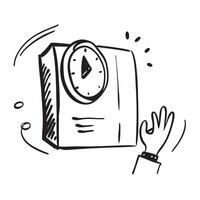 Flat design as Clock icon with copy space on a minimalist background concept as A image of a clock icon with ample copy space on a minimalist background perfect for time man Dynamic Set 2 vector