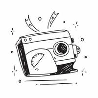 Flat design as Camera icon with copy space on a white background concept as A image of a camera icon with generous copy space on a white background ideal for travel and phot Dynamic vector