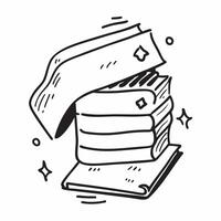 Flat design as Books icon with copy space on a white background concept as A image of books icon with generous copy space on a white background perfect for reading and retir Dynamic vector