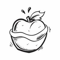 Flat design as Apple icon with copy space on a white background concept as A image of an apple icon with generous copy space on a white background ideal for promoting health Dynamic Set 2 vector
