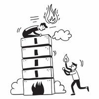 Firefighter rescuing someone from a burning building concept as A brave firefighter rescues someone from a burning building highlighting courage and heroism Perfect for emergency Dynamic vector