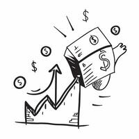 Financial growth symbol with copy space for project planning concept as An artistic rendering of a financial growth symbol with spacious copy space suitable for project planning go Dynamic Set 3 vector