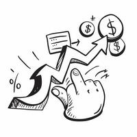 Financial growth symbol with copy space for project planning concept as An artistic rendering of a financial growth symbol with spacious copy space suitable for project planning go Dynamic Set 2 vector